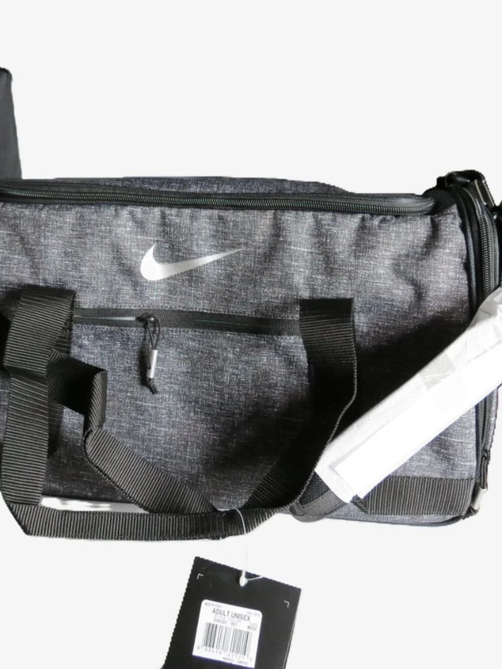 NWT Nike Sports Bag Heather Grey Duffle III 